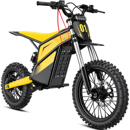 4000W Peak Motor Electric Dirt Bike, 52V 26Ah Battery Max 45 Mph Ebike , 14"/12" Tires, Dual Hydraulic Brakes, All Terrain Motorized Dirt Bikes