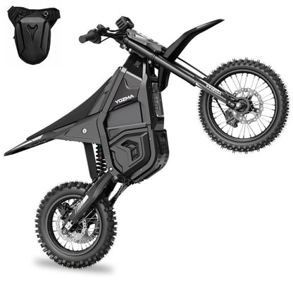 Yozma IN10 Electric Dirt Bike, 2600W Peak Motor Max 40 Mph , 48V 23Ah Battery, 14"/12" Tires, Dual Hydraulic Brakes, All Terrain Motorized Dirt Bikes