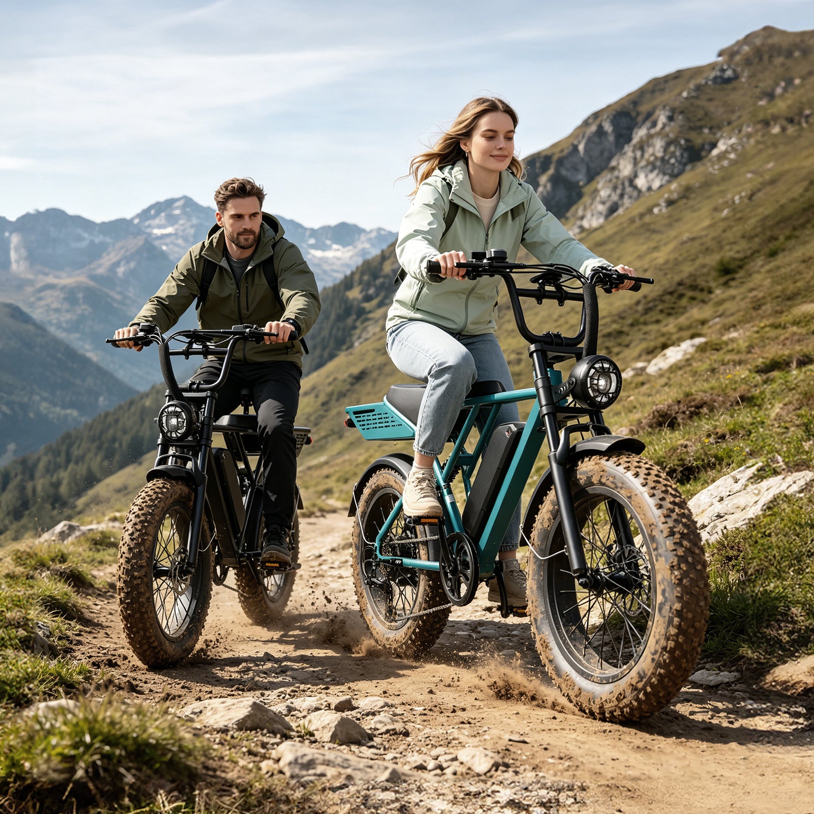 YareYi Electric Bike for Adults 38MPH, 3000W Peak E-Mountain Bicycle, 20" Fat Tire E-bike, 52V 20Ah Removable Battery UL2849