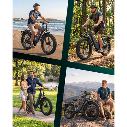 YareYi Electric Bike for Adults, 1500W Peak Motor 28 Mph, 48V 18Ah Removable Battery, 26'' x 4'' Fat Tire E-Mountain Bicycle, APP Control with Turn Signal, UL2849