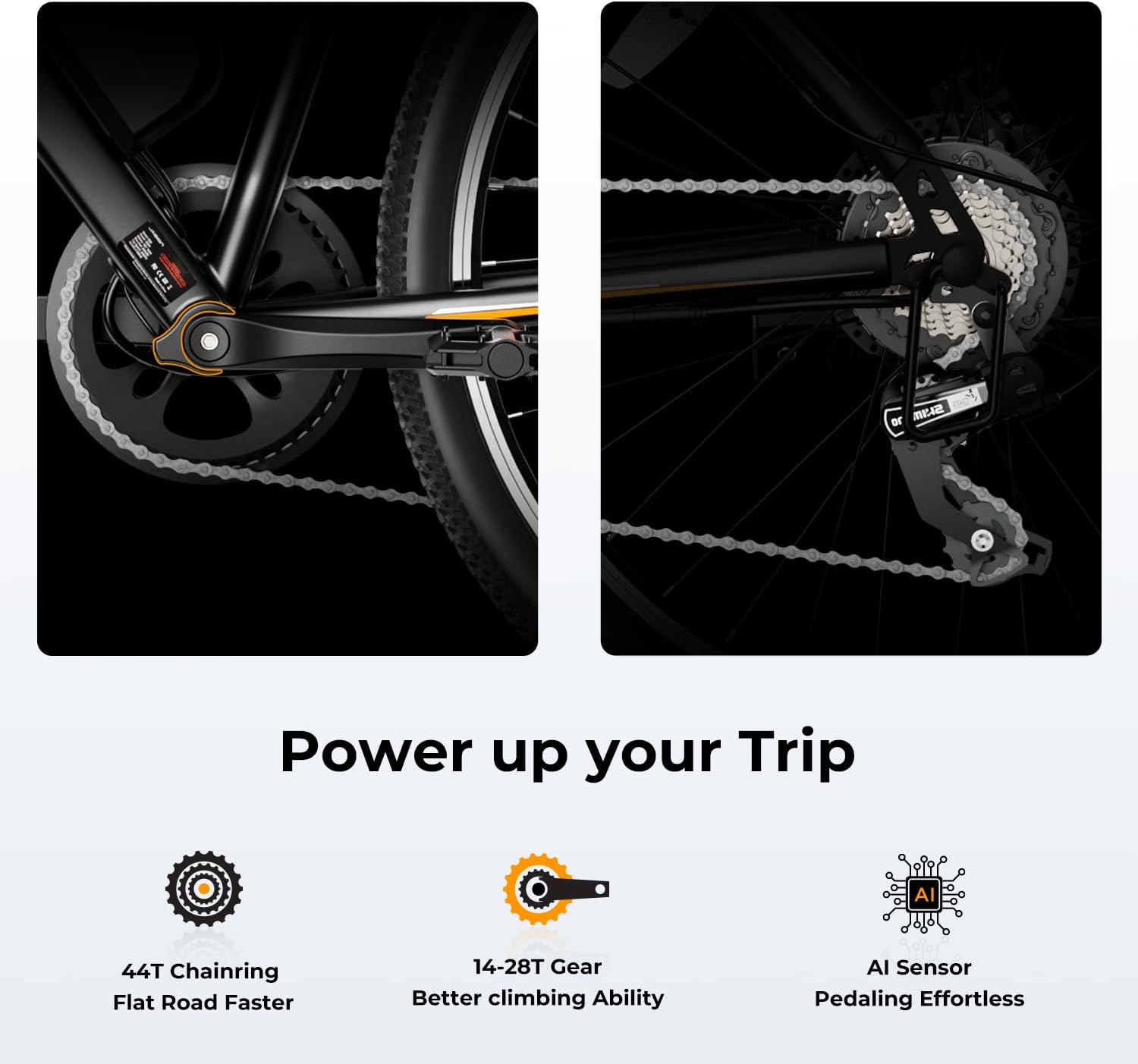 YareYi Electric Bicycle 26", 1000W Brushless Motor, 20MPH Electric Mountain Bike with 36V 10Ah Removable Battery, Shimano 7-Speed Bicycles, UL 2849