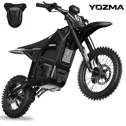 Yozma IN10 Electric Dirt Bike, 2600W Peak Motor Max 40 Mph , 48V 23Ah Battery, 14"/12" Tires, Dual Hydraulic Brakes, All Terrain Motorized Dirt Bikes