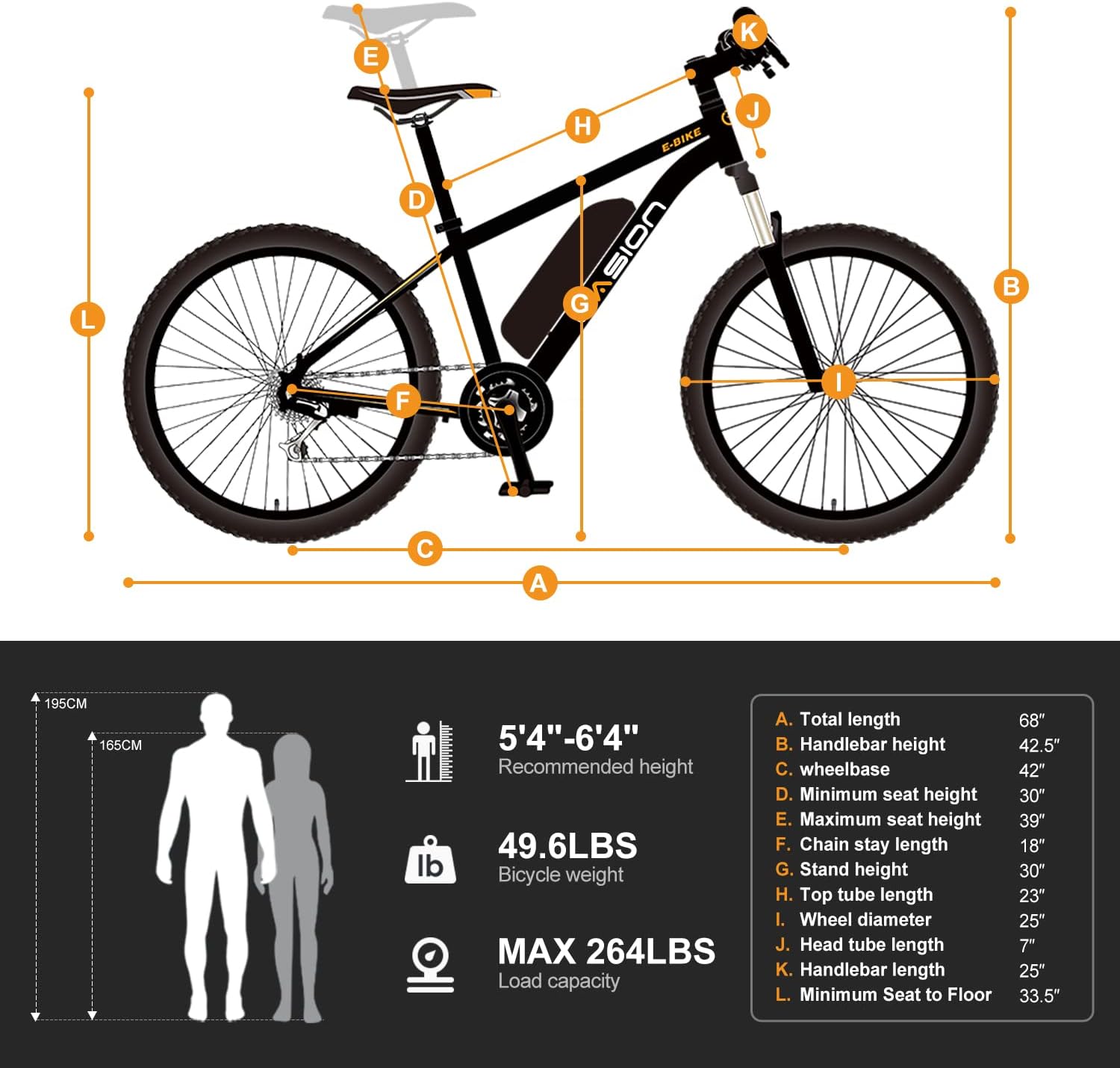 YareYi Electric Bicycle 26", 1000W Brushless Motor, 20MPH Electric Mountain Bike with 36V 10Ah Removable Battery, Shimano 7-Speed Bicycles, UL 2849