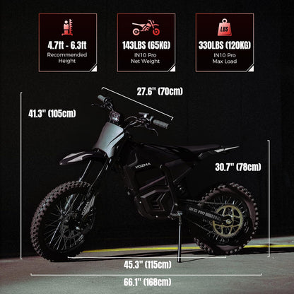 Electric Dirt Bike, 5500W Peak Motor Max 50 Mph , 60V 27Ah Battery, 17"/14" Tires, Dual Hydraulic Brakes, All Terrain Motorized Dirt Bikes