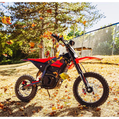Yozma IN10 Electric Dirt Bike, 2600W Peak Motor Max 40 Mph , 48V 23Ah Battery, 14"/12" Tires, Dual Hydraulic Brakes, All Terrain Motorized Dirt Bikes