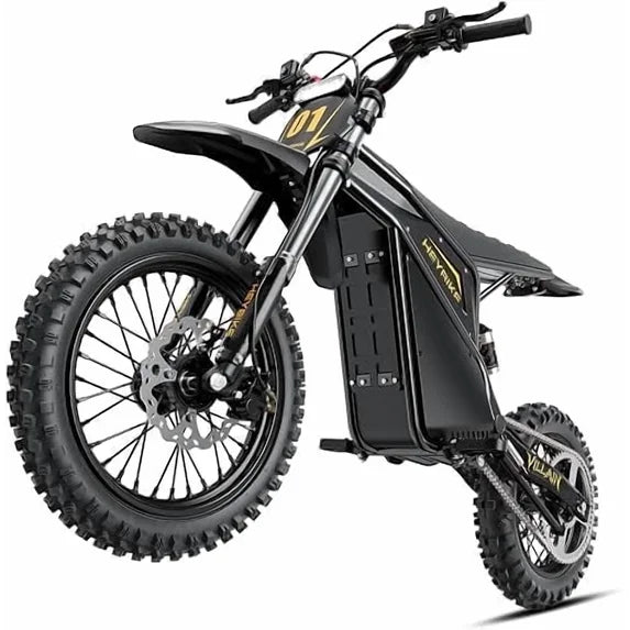 Electric Dirt Bike for Adults, 52V 26AH Battery Ebike, 14"/12" Fat Tire Electric Motorcycle for Teens, UL 2849