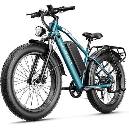 Yareyi EB5 MAX Electric Bike for Adults, 26" 750W Fat Tire Electric Ebike, 48V 15Ah Battery Electric Mountain Bike, Shimano 7 Speed Bicycle