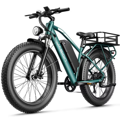 Yareyi EB5 MAX Electric Bike for Adults, 26" 750W Fat Tire Electric Ebike, 48V 15Ah Battery Electric Mountain Bike, Shimano 7 Speed Bicycle
