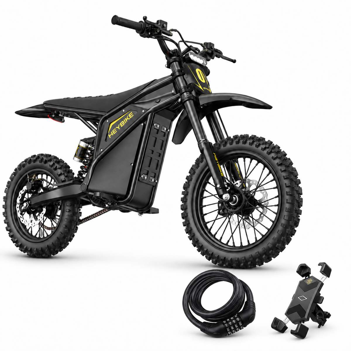 Electric Dirt Bike for Adults, 52V 26AH Battery E Dirt Bike, 14"/12" Fat Tire Electric Motorcycle for Teens, UL 2849