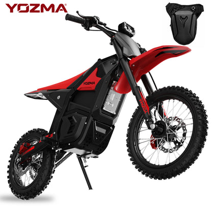 Yozma IN10 Electric Dirt Bike, 2600W Peak Motor Max 40 Mph , 48V 23Ah Battery, 14"/12" Tires, Dual Hydraulic Brakes, All Terrain Motorized Dirt Bikes